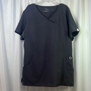 Cherokee Infinity Mock Wrap Top in Pewter!